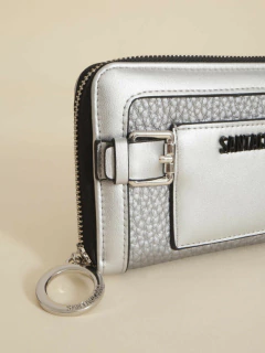 BILLETERA MIDI CASTILLO Plata - comprar online