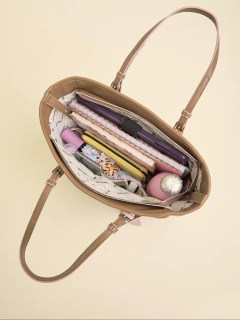 Imagen de Cartera Shopper Nora Cafe Mocha Mousse Porta Notebook