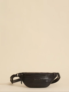 Imagen de Riñonera Eva Negra De Charol Con Bolsillo Antirrobo