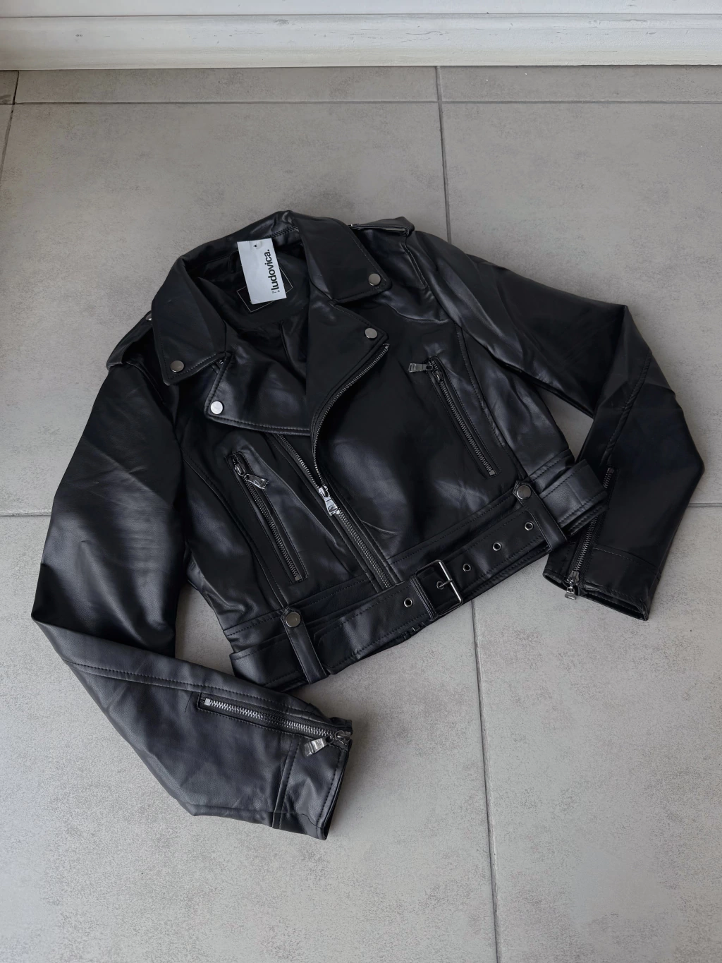 Campera de ecocuero clasica 516