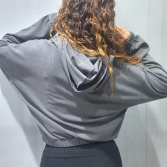 CAMPERA OVERSIZED GRIS - tienda online