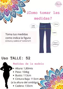 JEAN MOM Tipo LEVYS Talle 60-62 - Chula