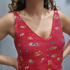 MUSCULOSA EVASE en V - VELVET - tienda online