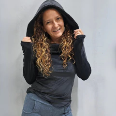BUZO CAPUCHA - NEGRO