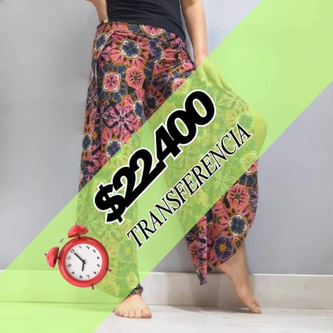 PANTALON ABIERTO FLORES - comprar online