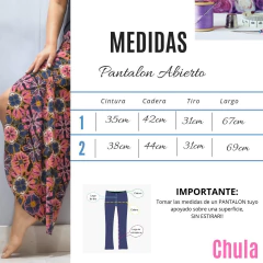 PANTALON ABIERTO FLORES - comprar online