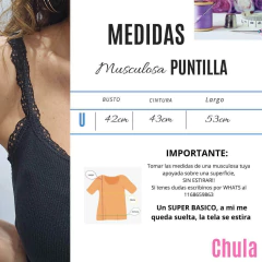 MUSCULOSA PUNTILLA N - comprar online