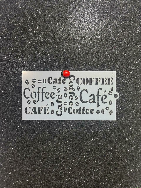 STENCIL COCINA CAFFE 10X20 (M 42) POSITIVO STENCIL - comprar online