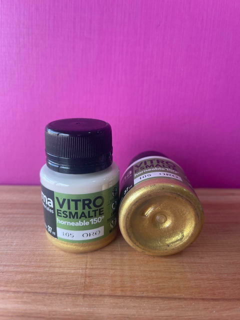 PINTURA VITROESMALTE HORNEABLE ETERNA 37 ML (105) ORO