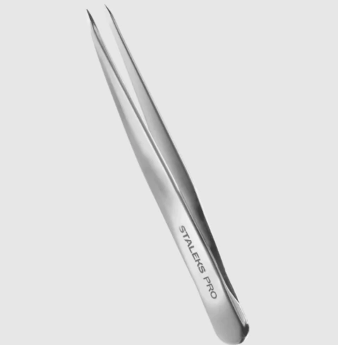 Pinça de Sobrancelha Staleks Pro - TE-10-5 - Série Expert 10 - Ponta Fina