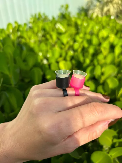 Anel para pigmento com esponja