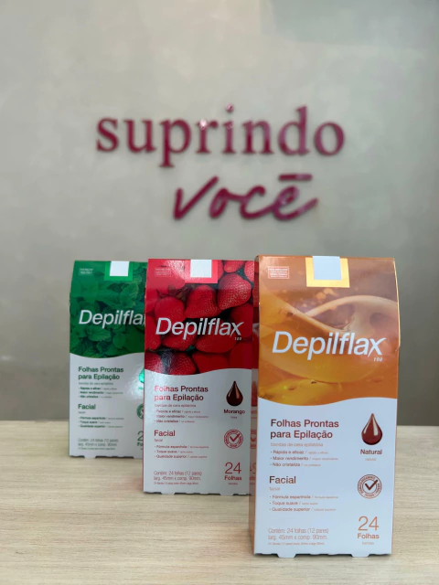 Folhas Prontas para Epilação Facial