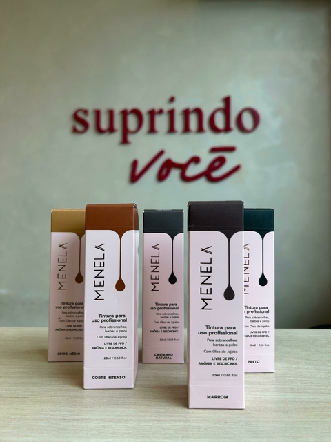 Tintura Menela para Cílios, Sobrancelhas e Barba