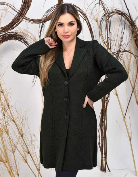 Sobretudo Lã Paola Verde Musgo