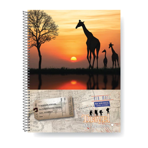 CUADERNO 29,7 80 HOJAS CUADRICULADO MIS APUNTES TRAVEL - comprar online