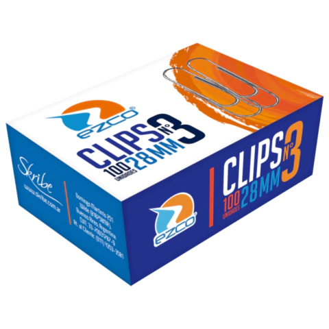 BROCHES CLIPS N*3 X 100 EZCO