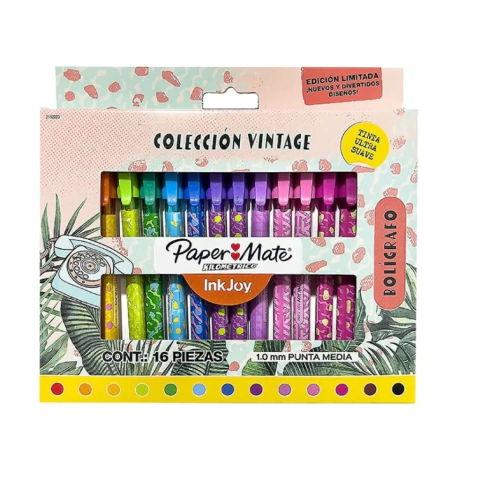 BOLIGRAFO X 16COL PAPER K.VINTA 100ST