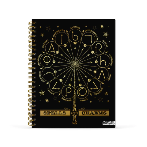 CUADERNO A4 96 HOJAS RAYADO MOOVING HARRY POTTER