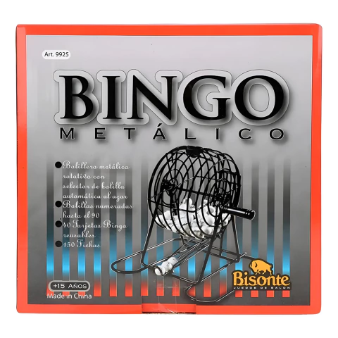 BINGO BOLILLERO METALICO 90 BOLILLAS BIS - comprar online
