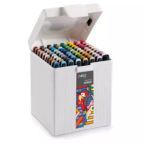 MARCADOR DOBLE PUNTA X 80 CARIOCA BOX - comprar online