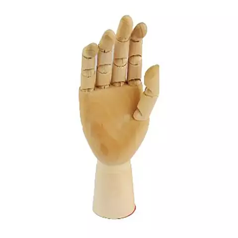 MANO ARTICULADA MADERA IBICO 25CM DERECHA - comprar online