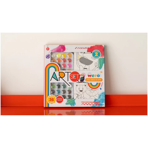 SET DIBUJO WERO ACUARELAS + BASTIDOR - comprar online