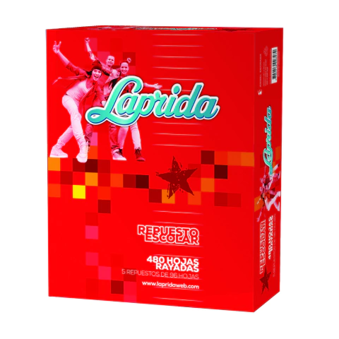 REPUESTO N*3 480 HOJAS RAYADO LAPRIDA