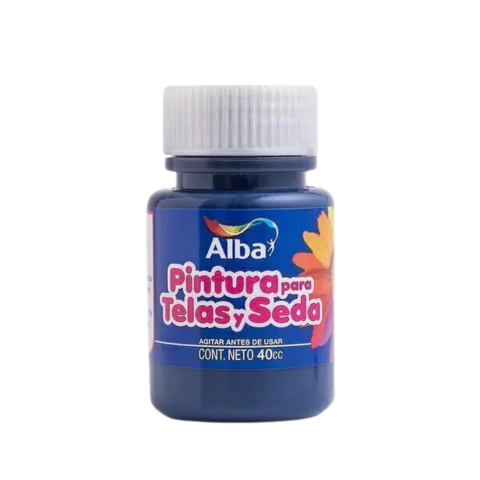 PINTURA PARA TELA 40ML COLOR AZUL MARINO ALBA - comprar online