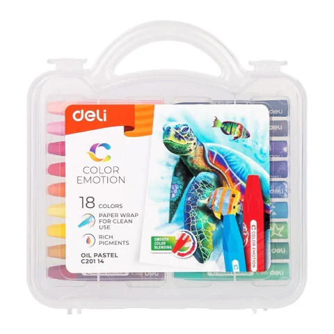 SET PINTURA EMOTION OIL PASTEL X 18 COLORES