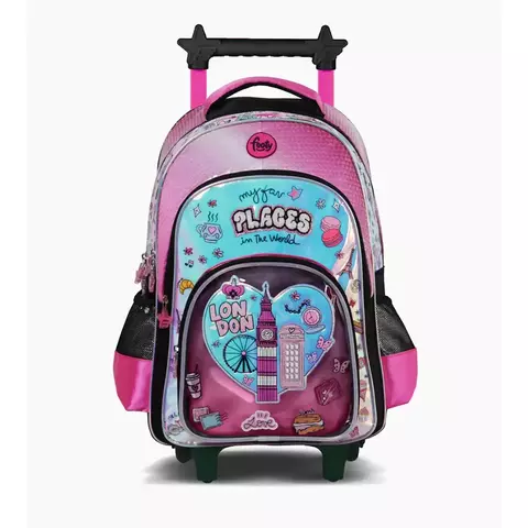 MOCHILA 18" CARRO LIC FOOTY C/LED I LOVE - comprar online