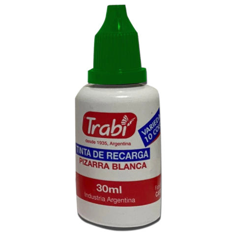 TINTA MARCADOR PIZARRA VERDE 30CC TRABI