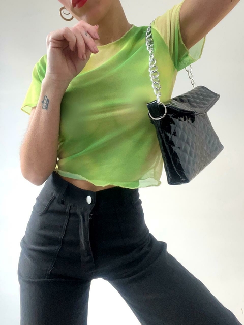 Top microtul batik