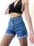 Short jean celeste c/ dobladillo - comprar online