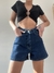 Short jean mom azul oscuro