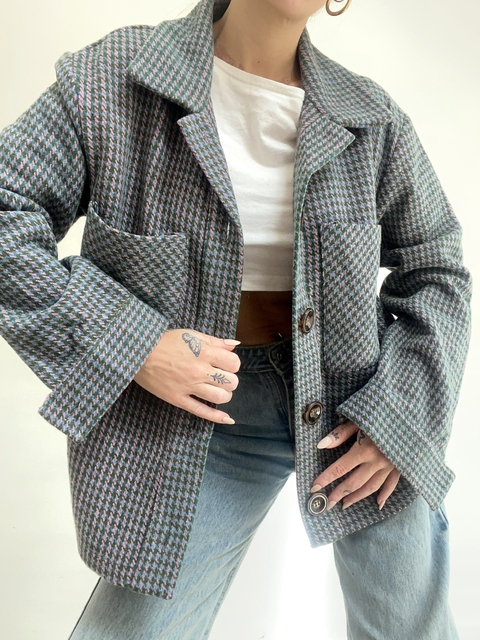 Camisaco Pied de Poule - comprar online