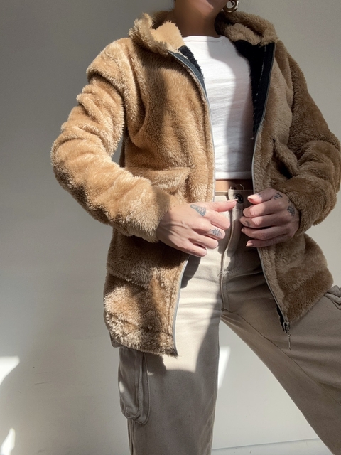 Campera teddy bifaz - comprar online