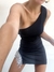 Vestido un hombro c/ strass - comprar online
