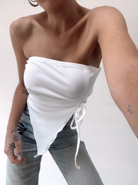 Top fruncido irregular - comprar online