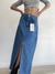 Pollera jean larga azul - comprar online