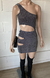Vestido lurex un hombro holes - comprar online