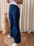 Jean wide cargo azul oscuro