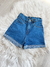 Short jean celeste c/ dobladillo - ADOLFA