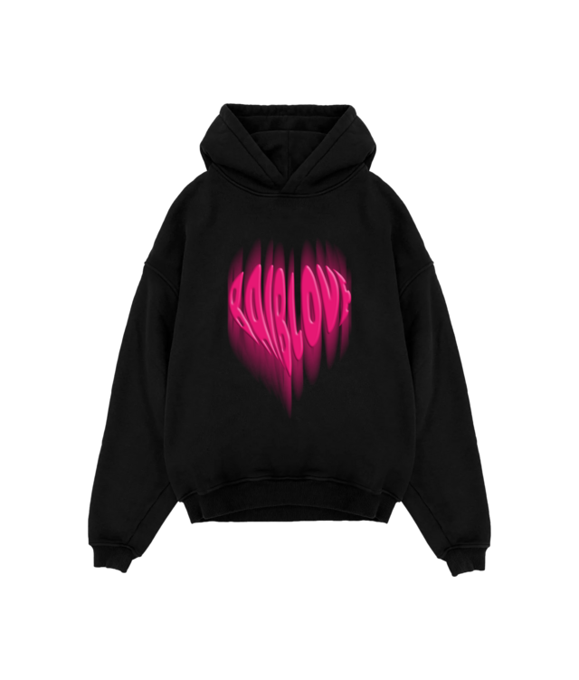 Hoodie "Baib Love" (Negro) thumbnail 2