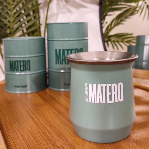 MATE MATERO PLASTICO Y ACERO
