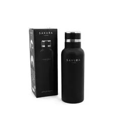 BOTELLA TERMICA SAKURA NEGRA 500ML en internet