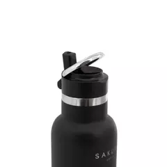 BOTELLA TERMICA SAKURA NEGRA 500ML - comprar online