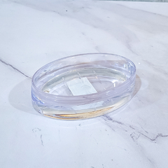 JABONERA TRANSPARENTE ACRILICO OVAL - comprar online
