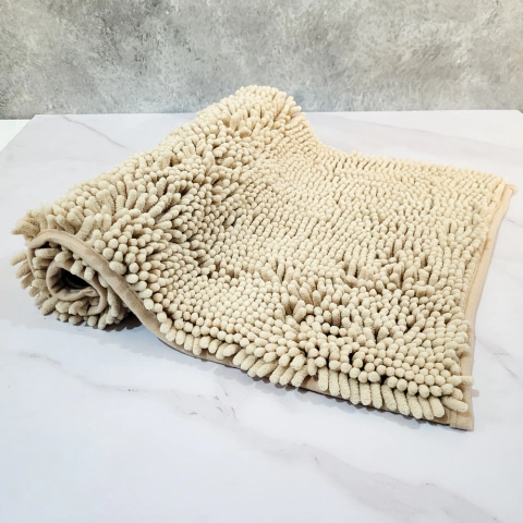 ALFOMBRA SHAGGY 40X60CM BEIGE