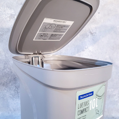 CESTO TRAMONTINA COMPACT 10L GRIS - Bazaar novedades