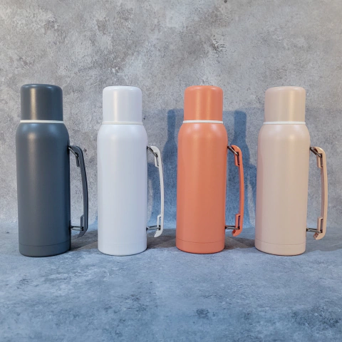 TERMO DE ACERO COLOR PASTEL 1L C/MA